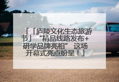 「庐陵文化生态旅游节」“精品线路发布+研学品牌亮相” 这场开幕式亮点纷呈！