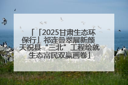 「2025甘肃生态环保行」祁连叠翠展新颜 天祝县“三北”工程绘就生态富民双赢画卷