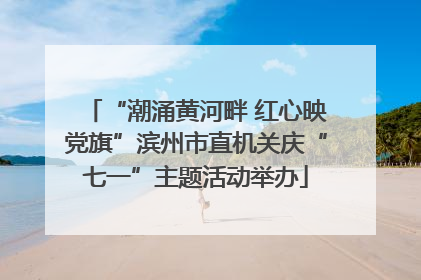 “潮涌黄河畔 红心映党旗”滨州市直机关庆“七一”主题活动举办