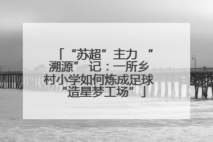 “苏超”主力 “溯源” 记：一所乡村小学如何炼成足球 “造星梦工场”