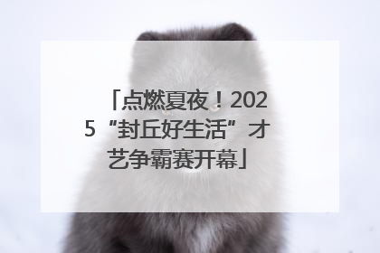 点燃夏夜！2025“封丘好生活”才艺争霸赛开幕