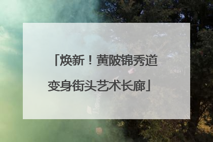 焕新！黄陂锦秀道变身街头艺术长廊