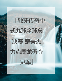独牙传奇中式九球全球总决赛 楚秉杰力克周龙勇夺冠军