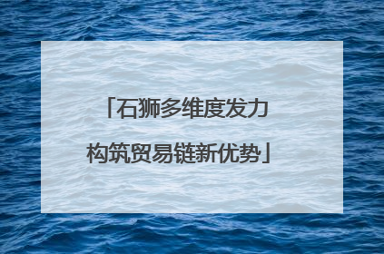 石狮多维度发力 构筑贸易链新优势