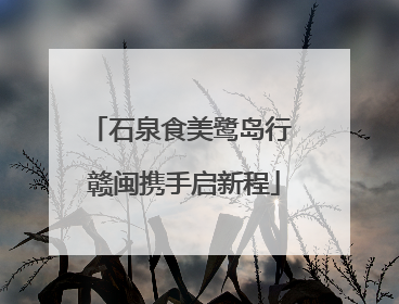 石泉食美鹭岛行 赣闽携手启新程