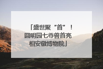 盛世聚“首”！圆明园七尊兽首亮相安徽博物院