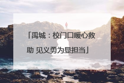 禹城：校门口暖心救助 见义勇为显担当