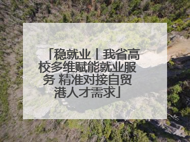 稳就业丨我省高校多维赋能就业服务 精准对接自贸港人才需求