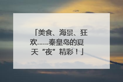 美食、海景、狂欢……秦皇岛的夏天“夜”精彩！