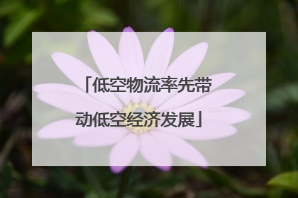 低空物流率先带动低空经济发展