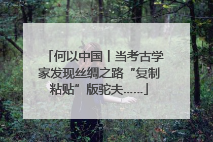 何以中国丨当考古学家发现丝绸之路“复制粘贴”版驼夫……