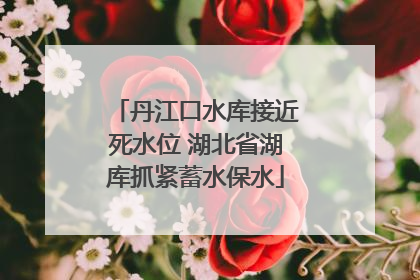 丹江口水库接近死水位 湖北省湖库抓紧蓄水保水