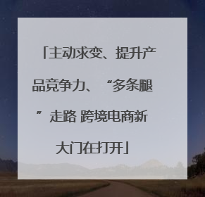 主动求变、提升产品竞争力、“多条腿”走路 跨境电商新大门在打开