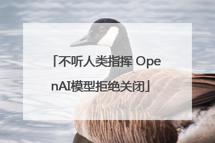 不听人类指挥 OpenAI模型拒绝关闭