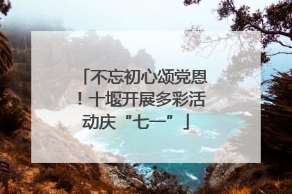 不忘初心颂党恩！十堰开展多彩活动庆“七一”