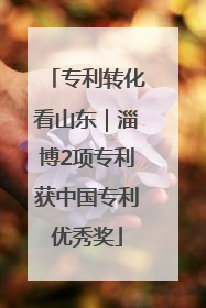 专利转化看山东｜淄博2项专利获中国专利优秀奖