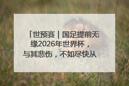 世预赛｜国足提前无缘2026年世界杯，与其悲伤，不如尽快从选帅开始重建