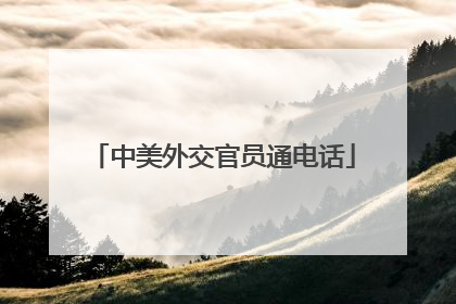 中美外交官员通电话