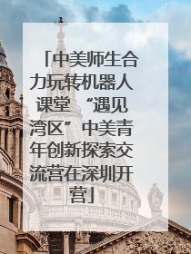 中美师生合力玩转机器人课堂 “遇见湾区”中美青年创新探索交流营在深圳开营