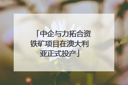 中企与力拓合资铁矿项目在澳大利亚正式投产
