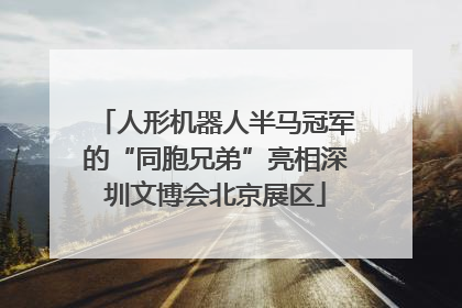人形机器人半马冠军的“同胞兄弟”亮相深圳文博会北京展区