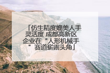 仿生精度媲美人手灵活度 成都高新区企业在“人形机械手”赛道崭露头角