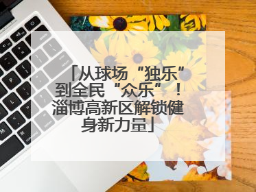 从球场“独乐”到全民“众乐”！淄博高新区解锁健身新力量