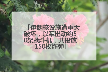 伊朗核设施遭重大破坏，以军出动约50架战斗机，共投放150枚炸弹