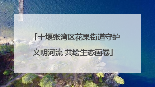 十堰张湾区花果街道守护文明河流 共绘生态画卷