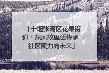 十堰张湾区花果街道：东风故里话传承 社区聚力向未来