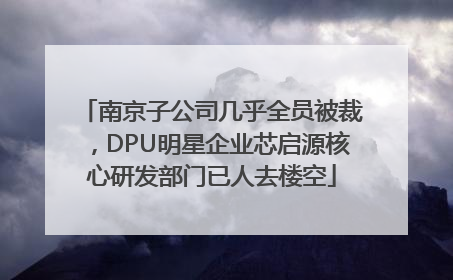南京子公司几乎全员被裁，DPU明星企业芯启源核心研发部门已人去楼空