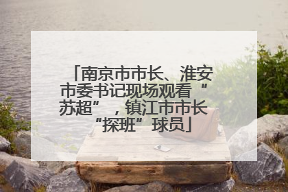 南京市市长、淮安市委书记现场观看“苏超”，镇江市市长“探班”球员