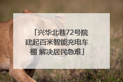 兴华北巷72号院建起百米智能充电车棚 解决居民急难