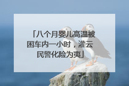 八个月婴儿高温被困车内一小时，灌云民警化险为夷