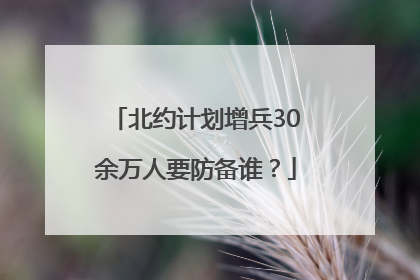 北约计划增兵30余万人要防备谁？