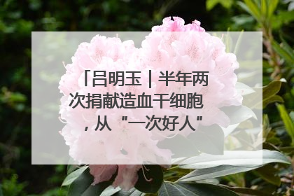 吕明玉｜半年两次捐献造血干细胞，从“一次好人”到“一生好人”