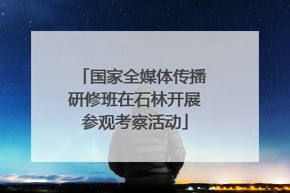 国家全媒体传播研修班在石林开展参观考察活动