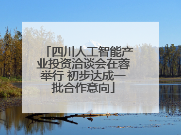 四川人工智能产业投资洽谈会在蓉举行 初步达成一批合作意向