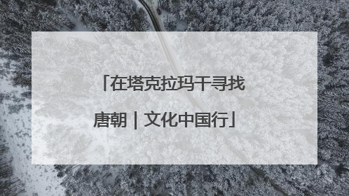 在塔克拉玛干寻找唐朝｜文化中国行