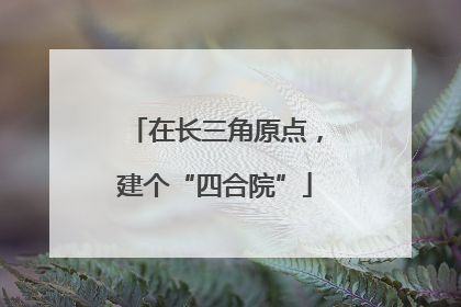 在长三角原点，建个“四合院”