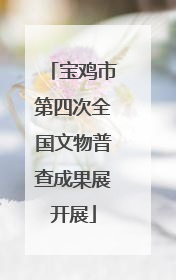 宝鸡市第四次全国文物普查成果展开展