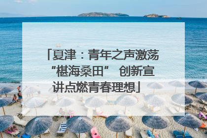 夏津：青年之声激荡“椹海桑田” 创新宣讲点燃青春理想