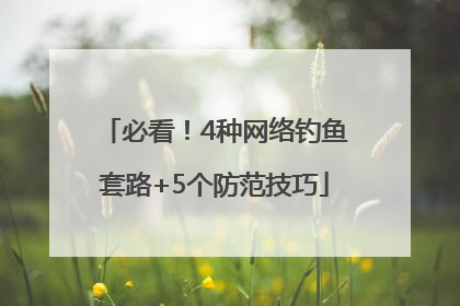 必看！4种网络钓鱼套路+5个防范技巧