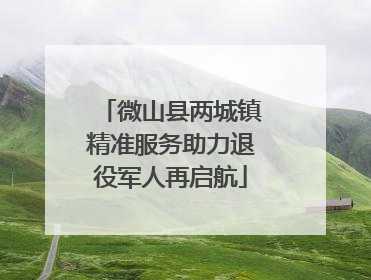 微山县两城镇精准服务助力退役军人再启航