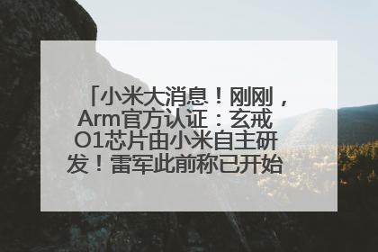 小米大消息！刚刚，Arm官方认证：玄戒O1芯片由小米自主研发！雷军此前称已开始大规模量产