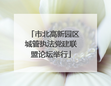 市北高新园区城管执法党建联盟论坛举行