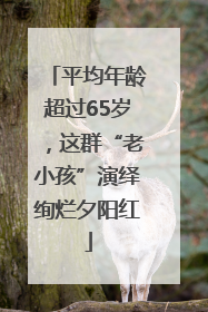 平均年龄超过65岁，这群“老小孩”演绎绚烂夕阳红