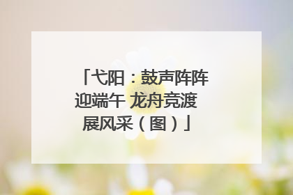 弋阳：鼓声阵阵迎端午 龙舟竞渡展风采（图）