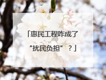 惠民工程咋成了“扰民负担”？