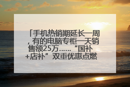 手机热销期延长一周，有的电脑专柜一天销售额25万……“国补+店补”双重优惠点燃德州“考后经济”